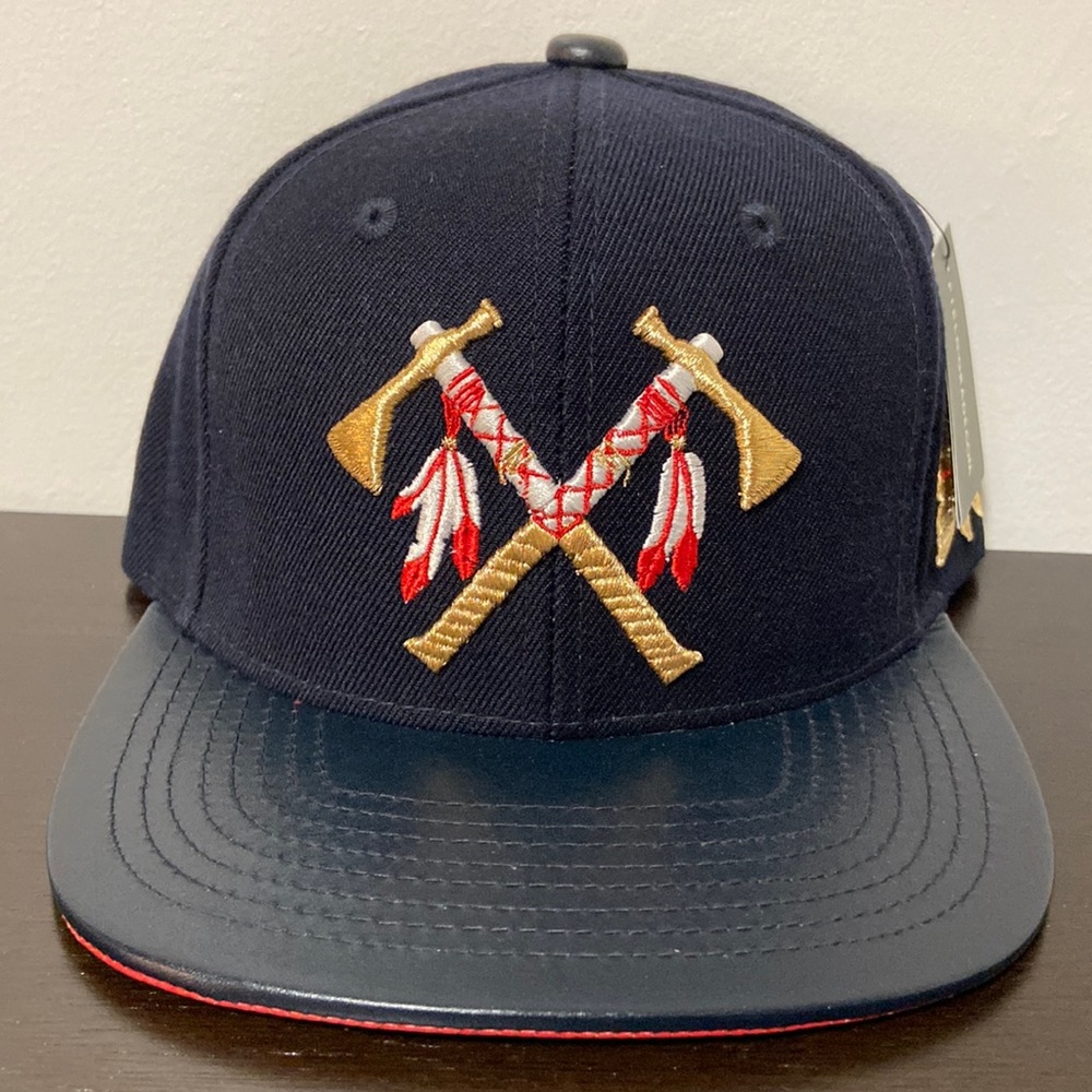 Tomahawk Deep Navy Snapback Hat
